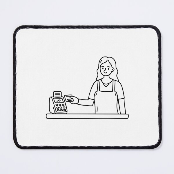 Item preview, customer inserting a card into a POS machine designed and sold by rasagamastore.