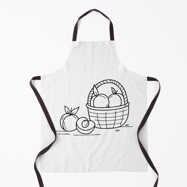 Item preview, peaches filling a basket with some fallen beside it designed and sold by rasagamastore.