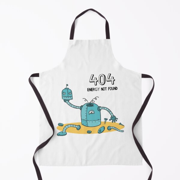 Item preview, 404: Energy Not Found – Funny Robot Breakdown designed and sold by Wise-Geek.