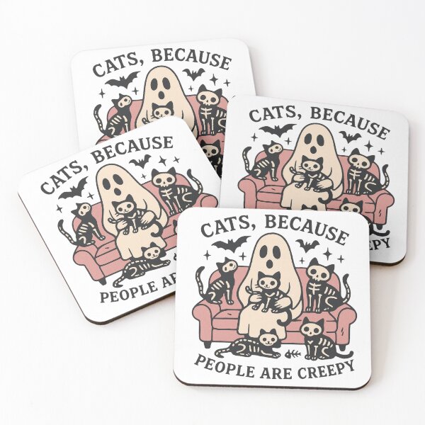 Item preview, Cats Because People Are Creepy Ghostly Feline  designed and sold by Jcat7.
