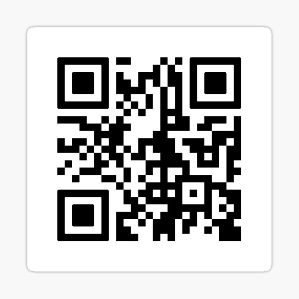 Item preview, Simple Black QR Code on White Background designed and sold by TheWonkyEaselCo.