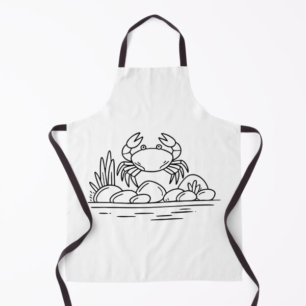 Item preview, tiny crab crawling over a bed of pebbles designed and sold by rasagamastore.