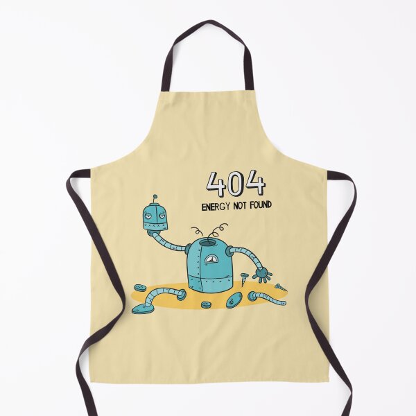 Item preview, 404: Energy Not Found – Funny Robot Breakdown designed and sold by Wise-Geek.