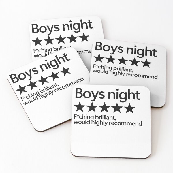 Item preview, Boys Night Would Highly Recommend designed and sold by shitpostee.