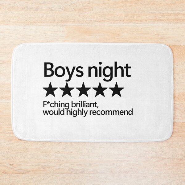 Item preview, Boys Night Would Highly Recommend designed and sold by shitpostee.
