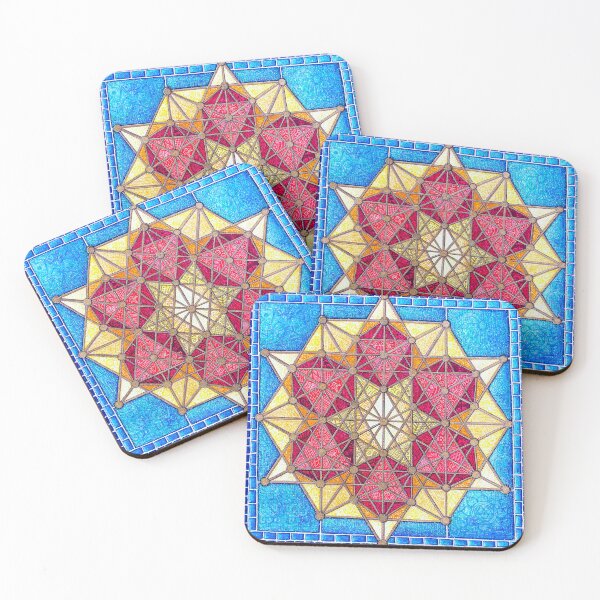 Item preview, Portal of Balance: 64 Tetrahedron Sacred Geometry Divine Masculine Art designed and sold by kpalana.