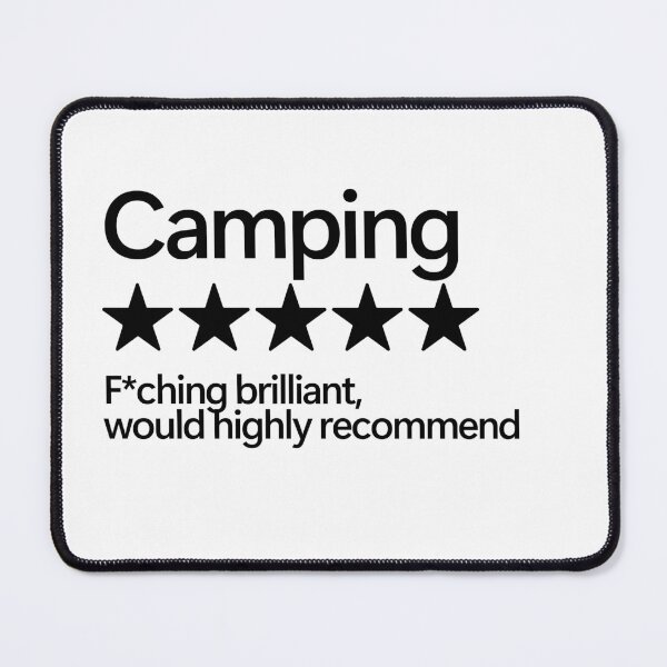 Item preview, Camping Would Highly Recommend designed and sold by shitpostee.