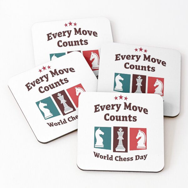 Item preview, Every Move Counts – World Chess Day Tribute designed and sold by HOUCHCREATOR.