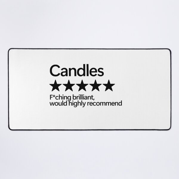 Item preview, Candles Would Highly Recommend designed and sold by shitpostee.