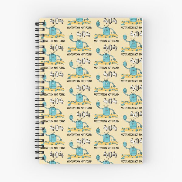 Item preview, 404: Motivation Not Found – Lazy Robot Vibes designed and sold by Wise-Geek.