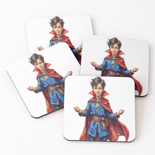 Item preview, Dr Strange-Inspired Superhero Kid Customizable Print designed and sold by Platypus Pics.