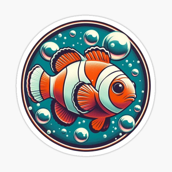 Item preview, Clownfish (retro) V.2 designed and sold by Bubble-Boris.