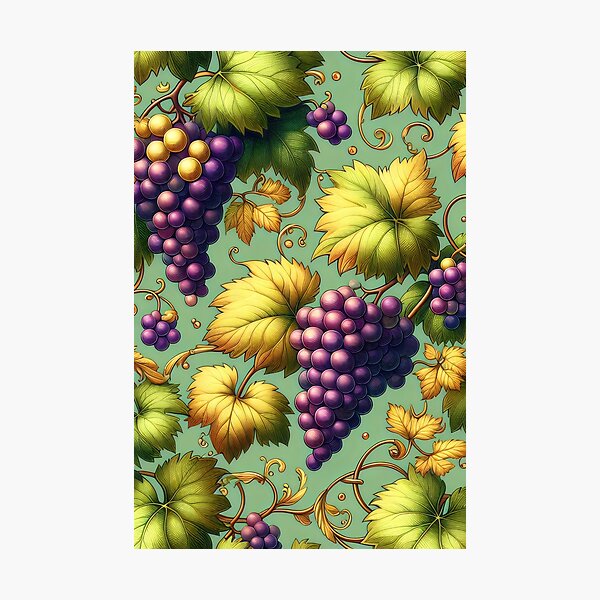 Item preview, Vibrant Grape Pattern designed and sold by Anitastic.