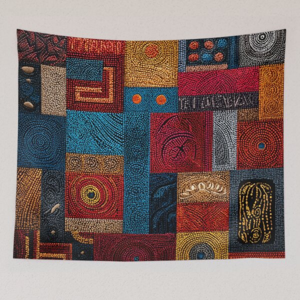 Item preview, Aboriginal Inspired Dot Art - Inspiration From Ancient History designed and sold by GrinGalore.