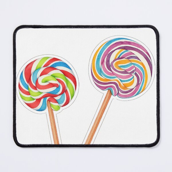 Item preview, Colorful Lollipop Duo – Watercolor Efect Art designed and sold by Pacika.