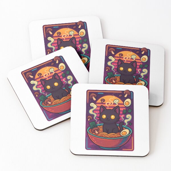 Item preview, Kawaii Neko Ramen Master – Retro Japanese Cat Design designed and sold by Aube11.
