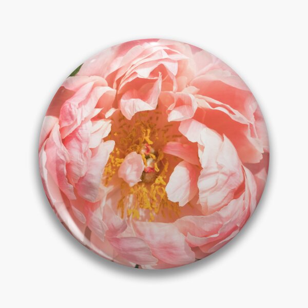 Item preview, One Very Showy Peony Bloom in Splendid Apricotty Pink designed and sold by Georgia Mizuleva.