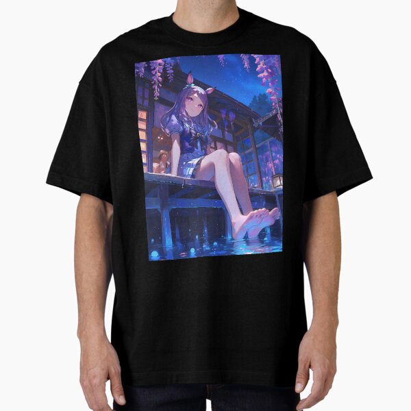 Item preview, Mejiro McQueen Uma Musume Anime Girl Blue Night Sky designed and sold by RonnieJacksarm.