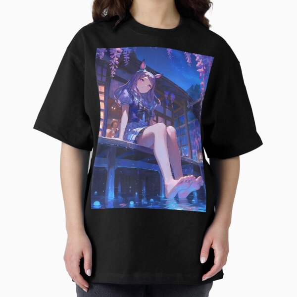 Item preview, Mejiro McQueen Uma Musume Anime Girl Blue Night Sky designed and sold by RonnieJacksarm.