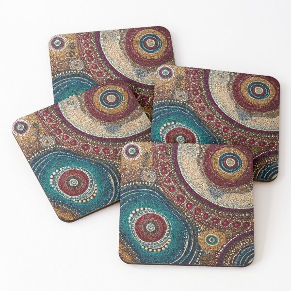 Item preview, Aboriginal Inspired Dot Art - Lake of Inspiration designed and sold by GrinGalore.