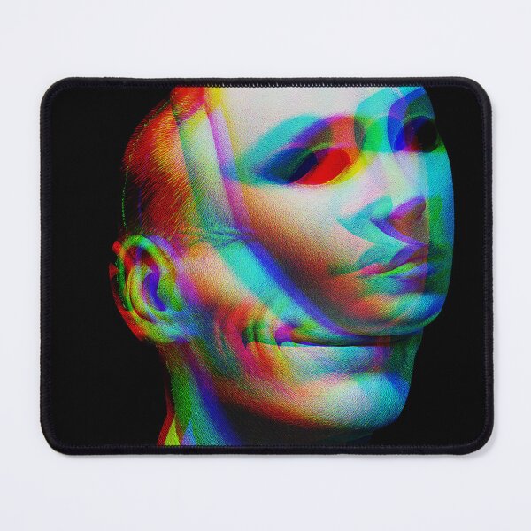 Item preview, Glitched Corporate Mask – Surreal Smiling Man designed and sold by Charisma Enigma.
