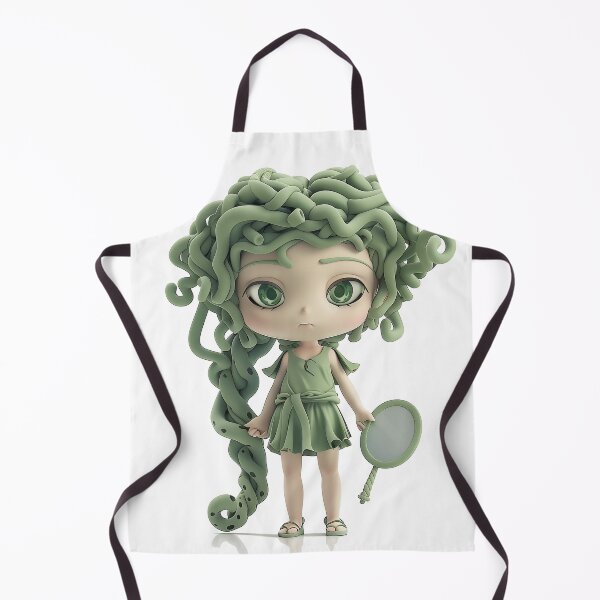 Item preview, Chibi Medusa – Kawaii Gorgon with Snake Hair designed and sold by GoldenChiArt.