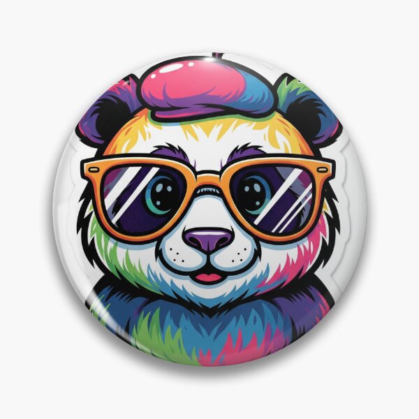 Item preview, Chromatic Panda Pop Art Sticker designed and sold by KanishakJha.