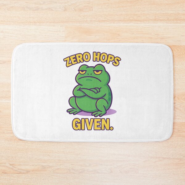 Item preview, Grumpy Toad – Zero Hops Given Funny Amphibian Quote designed and sold by Domci.