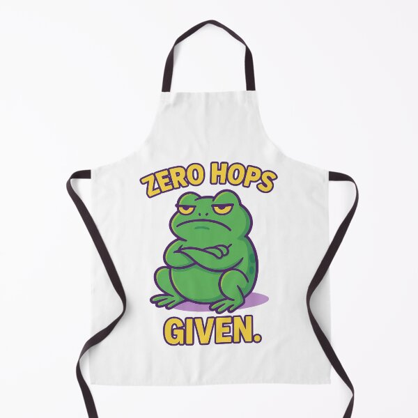 Item preview, Grumpy Toad – Zero Hops Given Funny Amphibian Quote designed and sold by Domci.