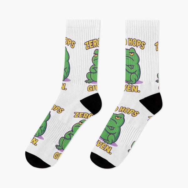 Item preview, Grumpy Toad – Zero Hops Given Funny Amphibian Quote designed and sold by Domci.