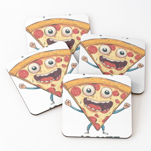 Item preview, Pizza Is Life Funny Cartoon Character Illustration designed and sold by AdamGierczyk.
