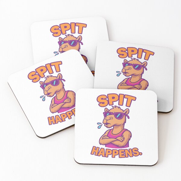 Item preview, Sassy Camel – Spit Happens Funny Desert Animal Quote designed and sold by Domci.