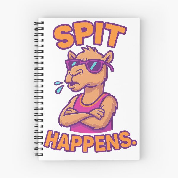 Item preview, Sassy Camel – Spit Happens Funny Desert Animal Quote designed and sold by Domci.