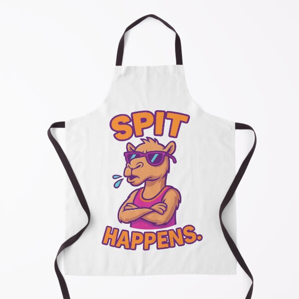 Item preview, Sassy Camel – Spit Happens Funny Desert Animal Quote designed and sold by Domci.