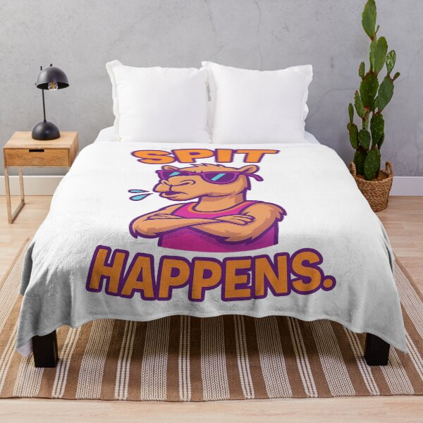 Item preview, Sassy Camel – Spit Happens Funny Desert Animal Quote designed and sold by Domci.