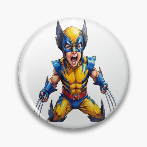 Item preview, Wolverine-inspired Superhero Kid Print designed and sold by Platypus Pics.