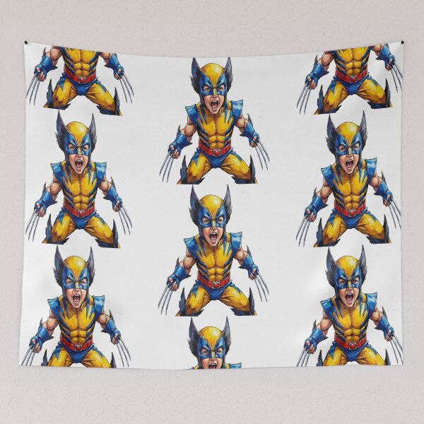 Item preview, Wolverine-inspired Superhero Kid Print designed and sold by Platypus Pics.