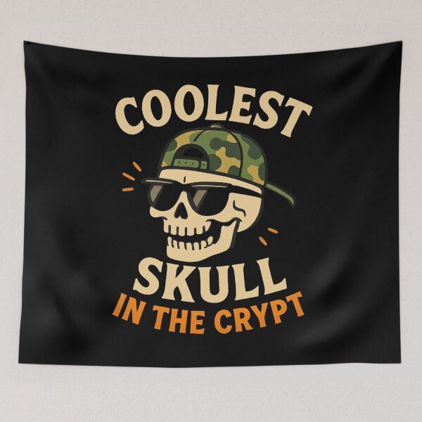 Item preview, Coolest Skeleton Skull Halloween Camo Humor Art designed and sold by JerdbordinShop.