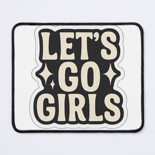Item preview, LET'S GO GIRLS – Retro Empowerment Sticker designed and sold by giooarts.