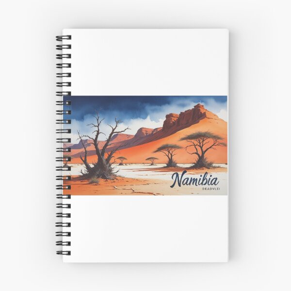 Item preview, Sunrise in Dead Vlei, Namibia – Watercolor desert landscape designed and sold by StormArte.