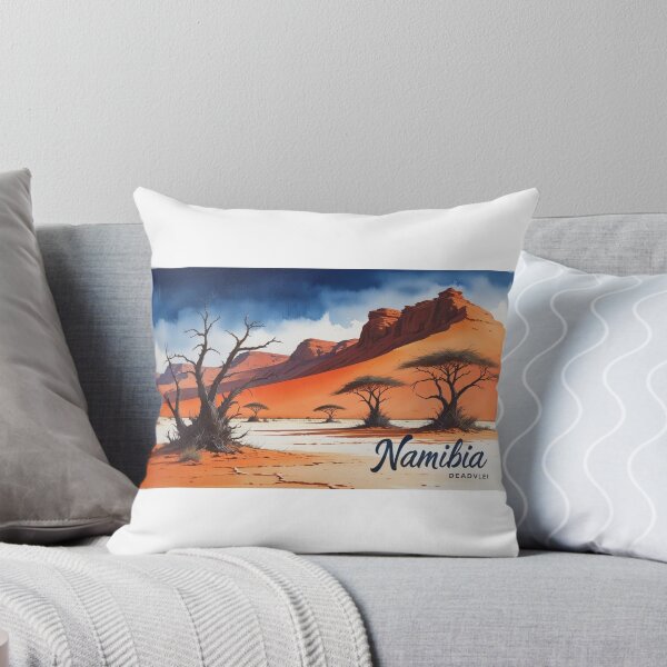 Item preview, Sunrise in Dead Vlei, Namibia – Watercolor desert landscape designed and sold by StormArte.