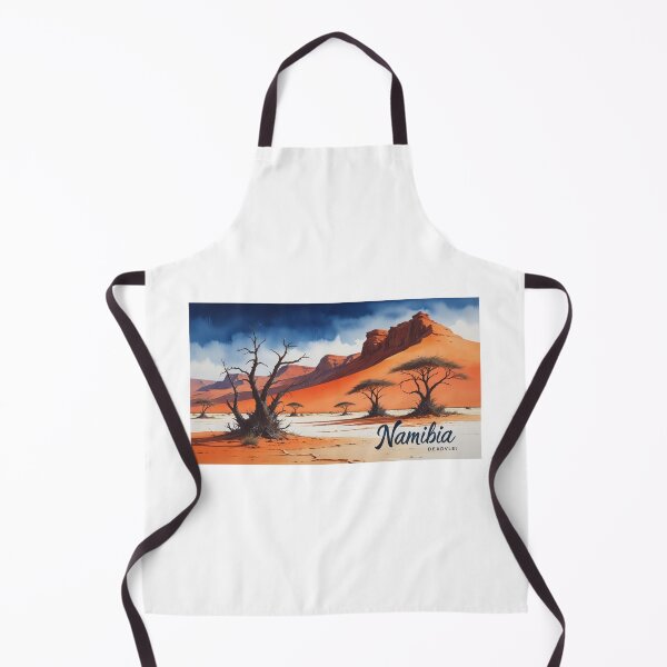 Item preview, Sunrise in Dead Vlei, Namibia – Watercolor desert landscape designed and sold by StormArte.