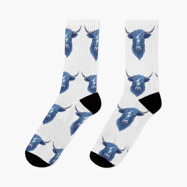 Item preview, Shock Moo – Lightning Bolt Blue Cow designed and sold by SuperOliva.