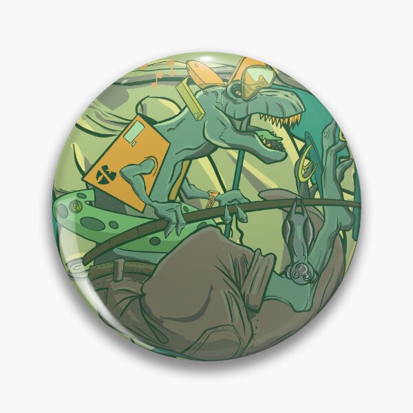 Item preview, SICK&PRIMITIVE Artwear Fishing Dino’s designed and sold by Borislilb Artwear.