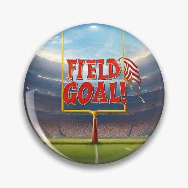 Item preview, Goalpost of a American football game in A football field with a big phrase "FIELD GOAL!" in centre. designed and sold by Giulivo Store Graphic.