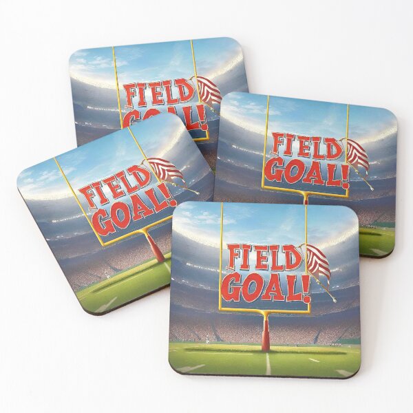 Item preview, Goalpost of a American football game in A football field with a big phrase "FIELD GOAL!" in centre. designed and sold by Giulivo Store Graphic.