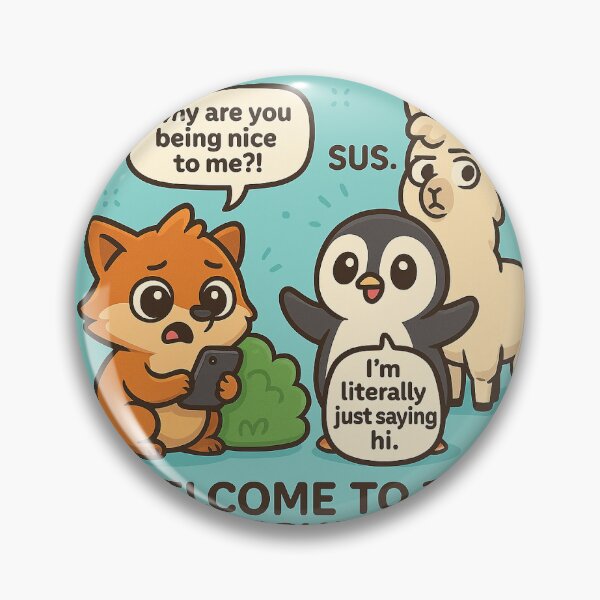 Item preview, Welcome to the Trust Issues Club | Funny Animal Art designed and sold by wibby-color.