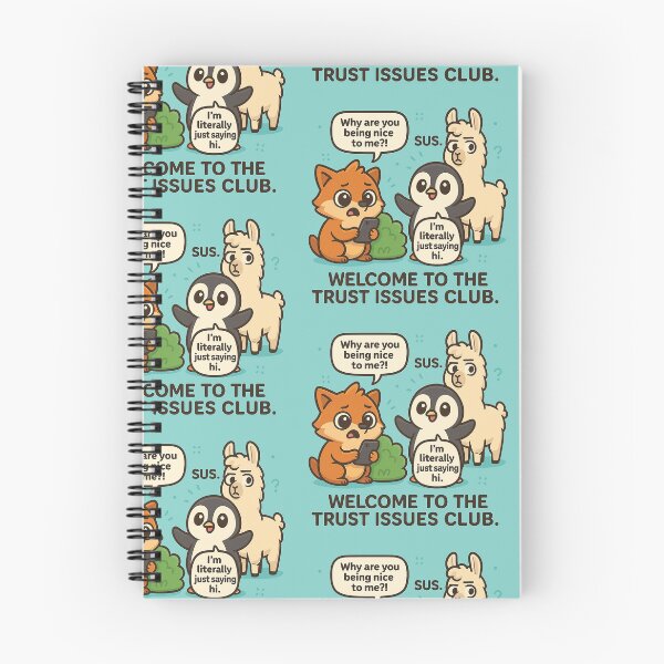 Item preview, Welcome to the Trust Issues Club | Funny Animal Art designed and sold by wibby-color.