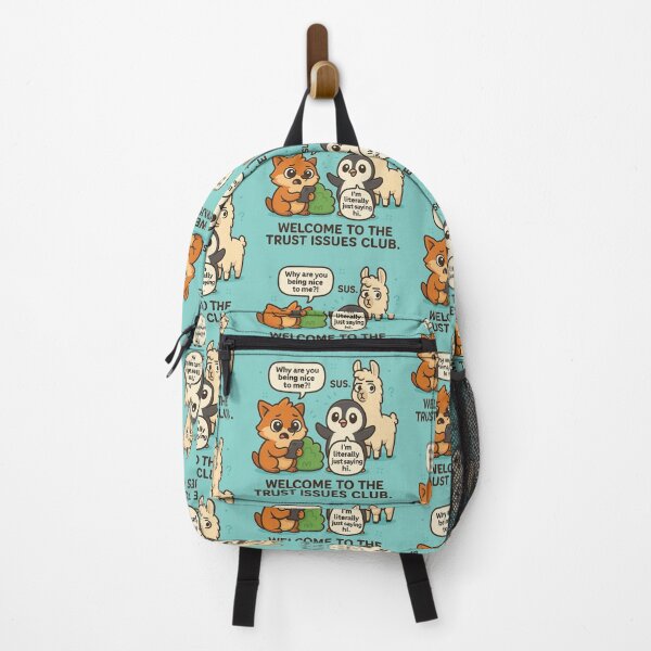 Item preview, Welcome to the Trust Issues Club | Funny Animal Art designed and sold by wibby-color.