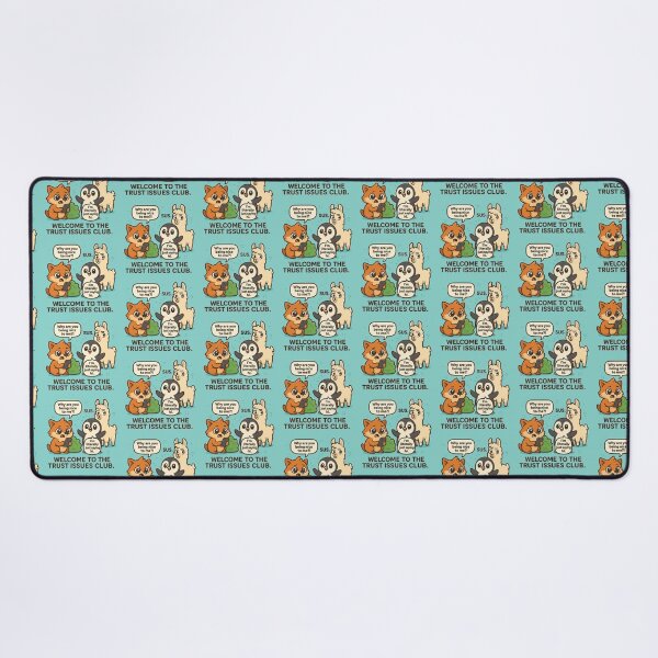 Item preview, Welcome to the Trust Issues Club | Funny Animal Art designed and sold by wibby-color.
